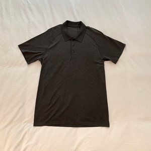 Large Black lululemon Polo (Metal Vent Tech Polo Shirt)